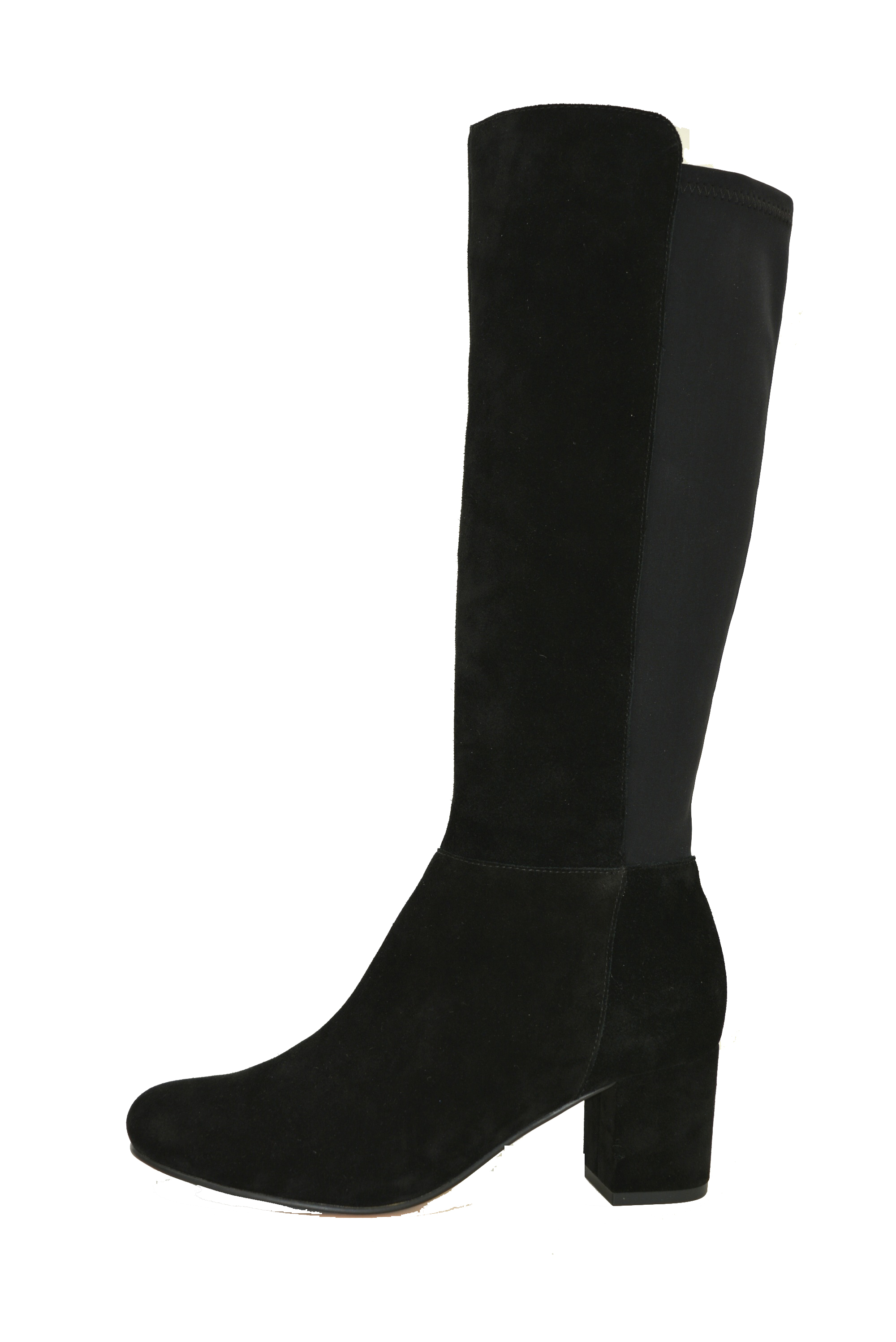 HARDEN-BLK SUEDE & BLK LYCRA